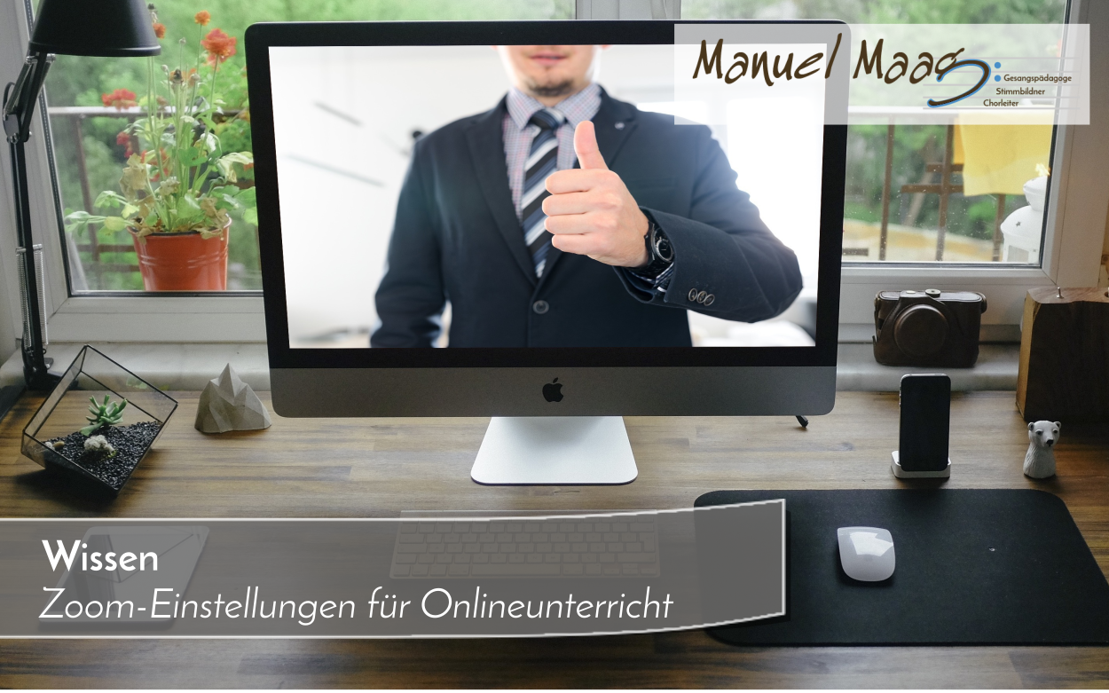 Zoom-Einstellungen für Online Musikunterricht