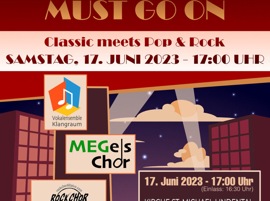 Konzert: The Show must go on – Classic meets Pop & Rock