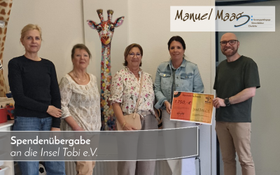 Spendenübergabe: Insel Tobi e.V.