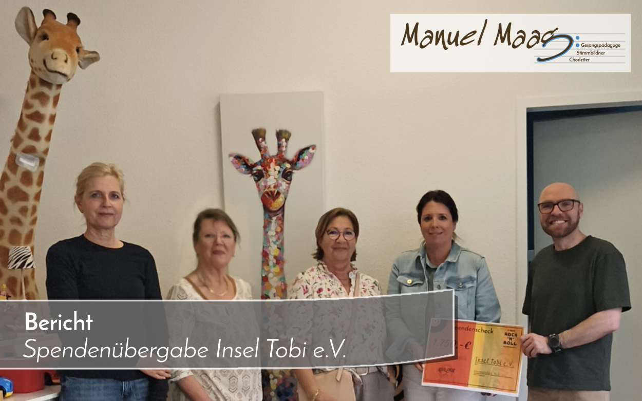 Spendenübergabe: Insel Tobi e.V.
