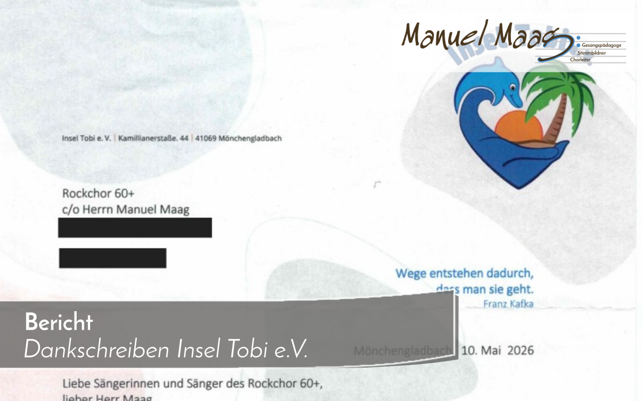 Dankschreiben Insel Tobi e.v.
